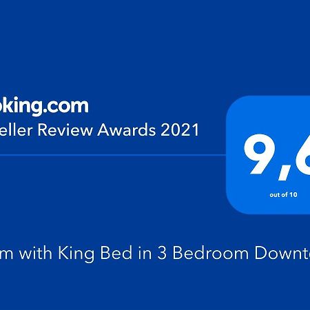 Room With King Bed In Shared 3 Bedroom Downtown Montréal Exteriör bild